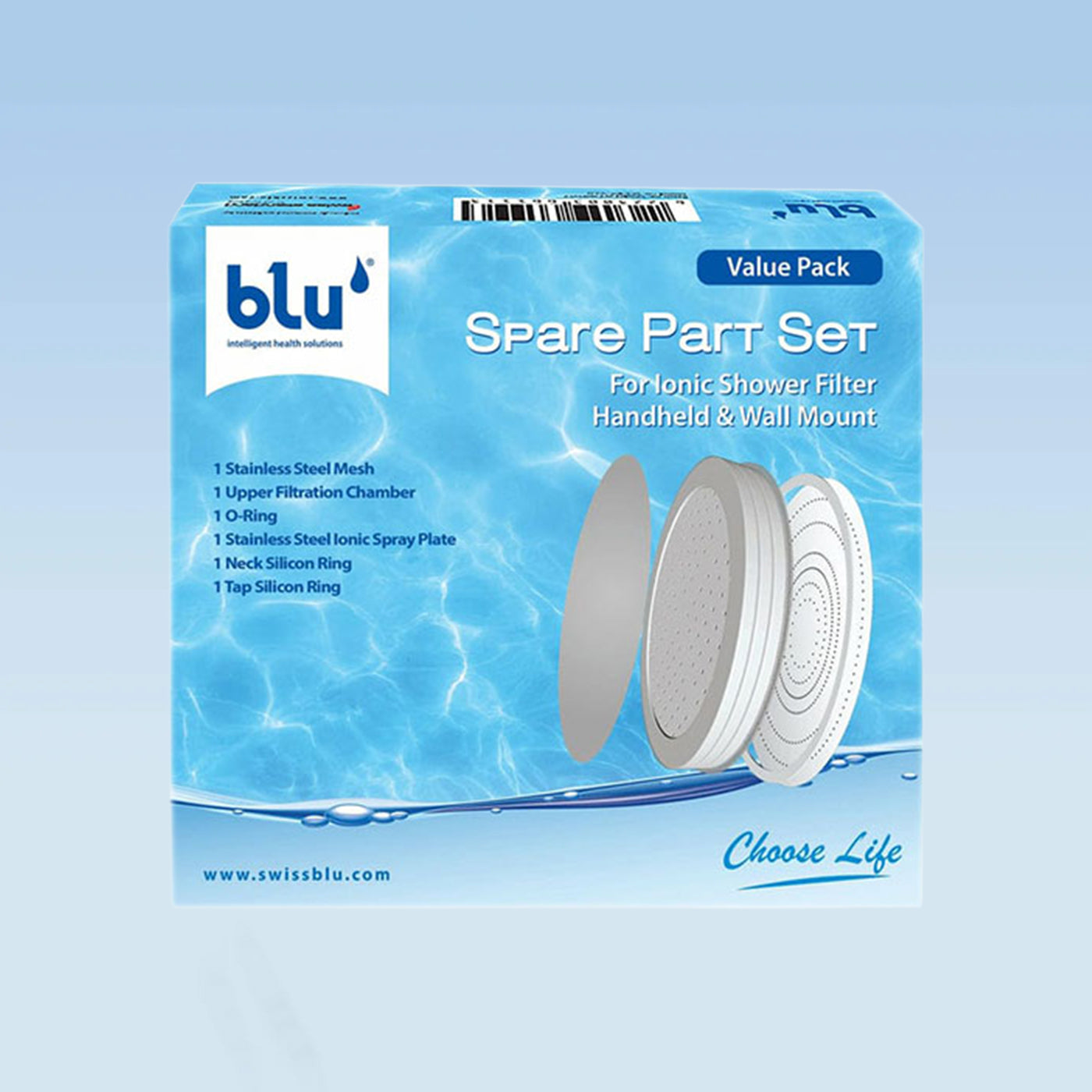 Spare Parts Set for Ionic Shower Filter Handheld & Wall Mount
